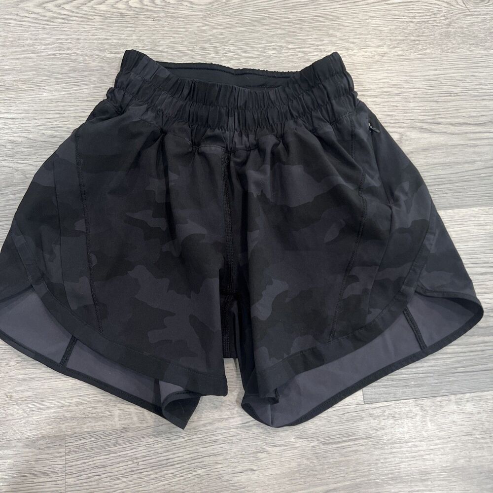 Lululemon Track That Short 5” Heritage 365 Camo Deep Coal Multi Size 2